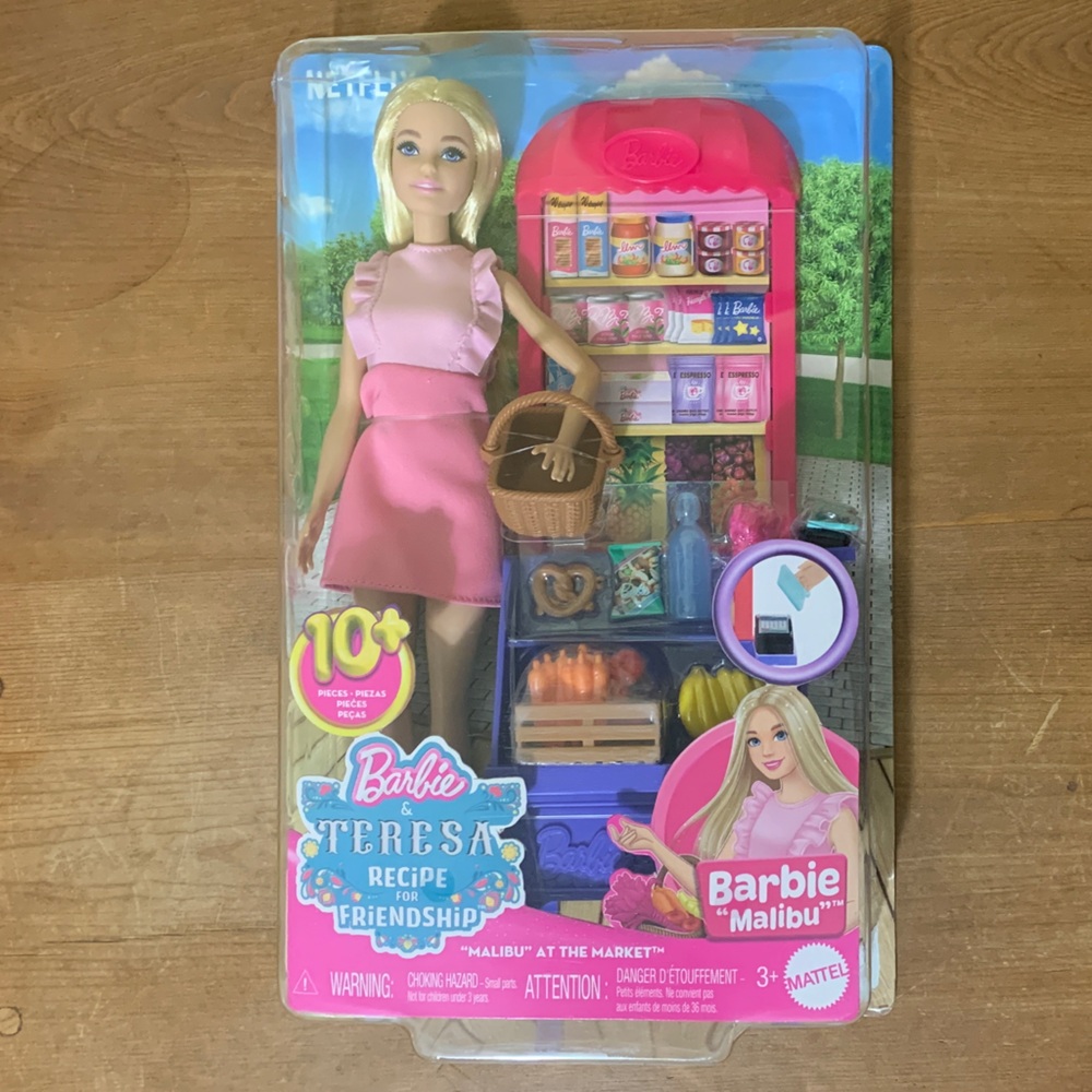 Barbie Malibu Recipe forFriendship Market Stand Produce Farmer Basket CreditCard